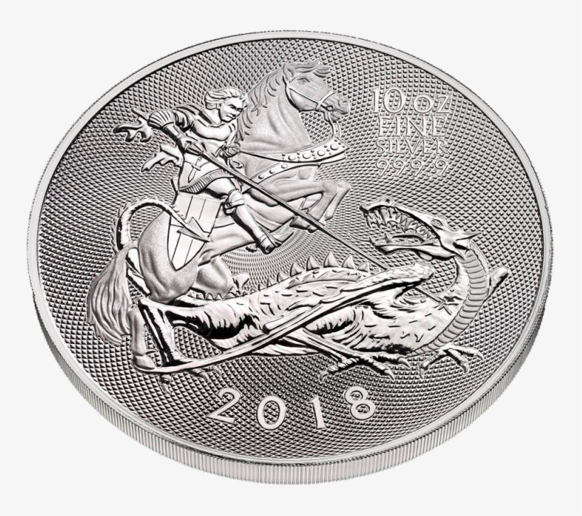 The Valiant 10oz Silver Coin 2018 - 2018 Great Britain 10 Oz Silver Valiant Bu, transparent png #9780487