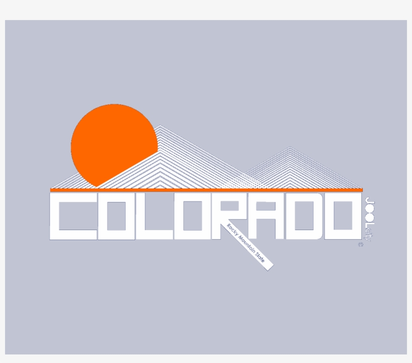 Colorado Mod Mountain Short Sleeve Men's T Shirt T - Graphic Design, transparent png #9781697