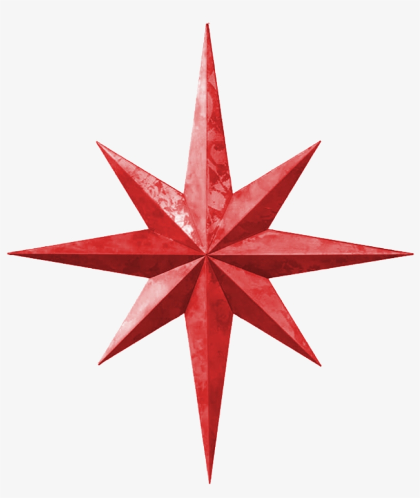 Old Rose Map Star Transprent Png - 8 Pointed Star Gold, transparent png #9782471