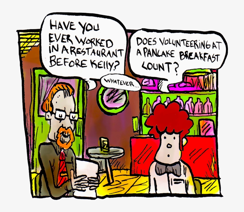 My Hellish Stint At A Tourist-trap Restaurant - Cartoon, transparent png #9782729