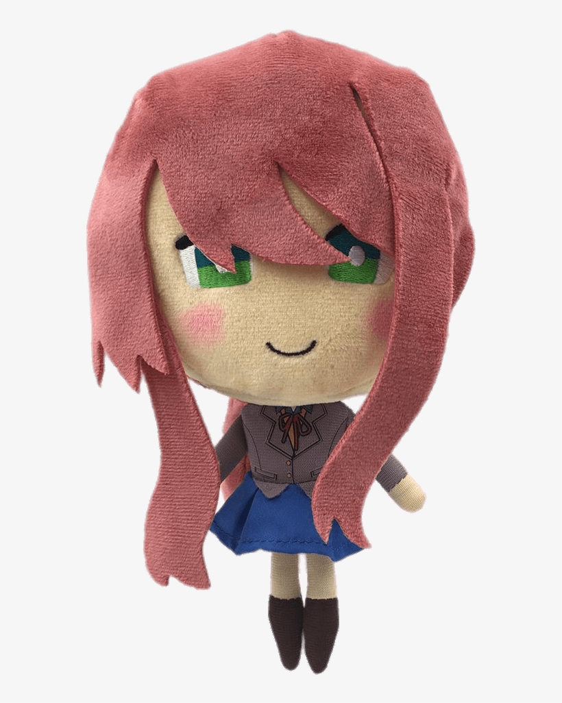 Doki Doki Literature Club Monika Plush Doll - Doki Doki Literature Club Monika Plush, transparent png #9782823