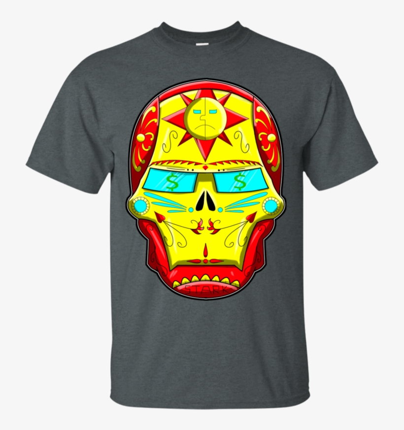 Ironman Sugar Skull Marvel Comics T Shirt & Hoodie - Iron Man Sugar Skull, transparent png #9784020