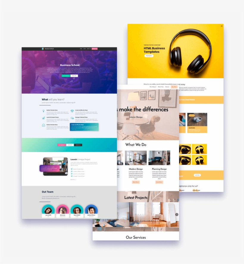 Mobirise Website Builder Templates - Bootstrap4, transparent png #9784072
