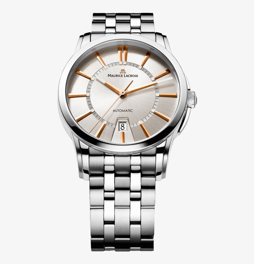 Maurice Lacroix Pontos Date Men's Silver Dial Watch - Maurice Lacroix Pt6158 Ss00233e, transparent png #9784278