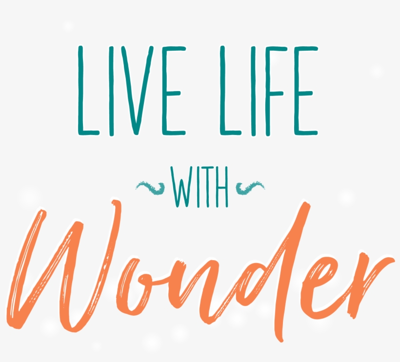 Live Life With Wonder - Calligraphy, transparent png #9784283