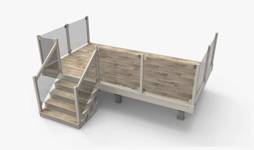 Clay Glass Railing Without Handrail And Charred Bark - Bed Frame, transparent png #9784408