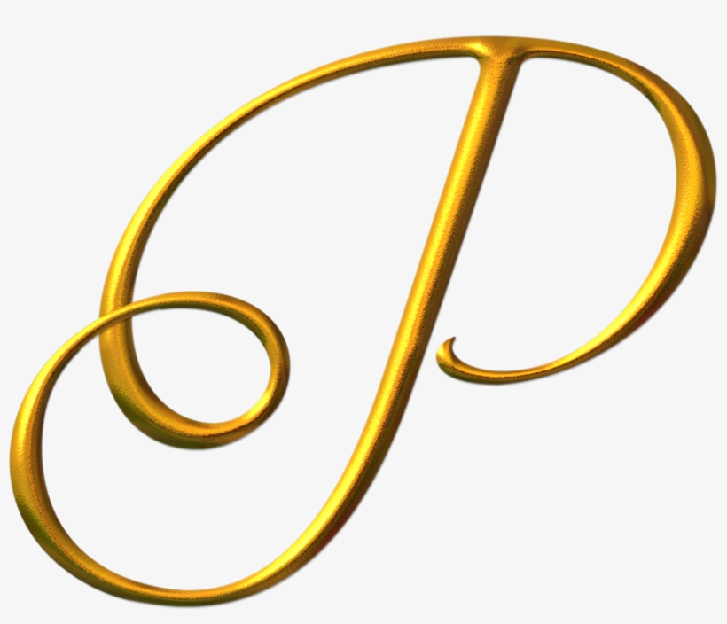 Letter P Png Photo - Letra P En Dorado, transparent png #9784759