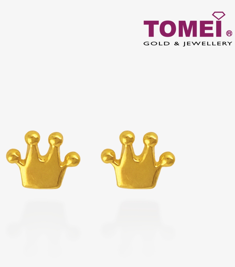 Tomei Yellow Gold 916 Tiara Earrings (ee2817-1c) - Tomei Jewellery, transparent png #9784895