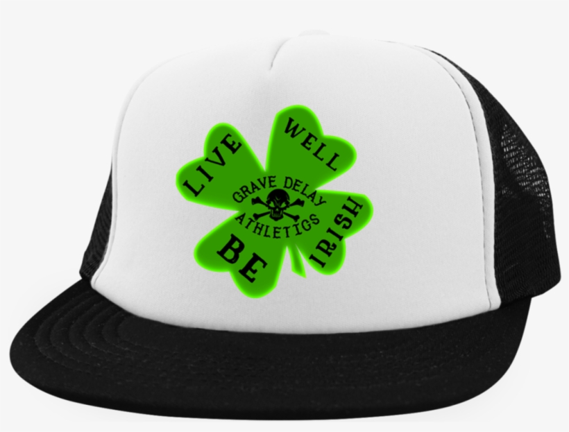 Be Irish Embroidered Trucker Hat With Snapback, transparent png #9785133