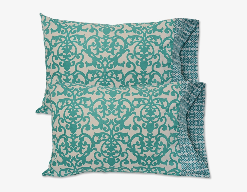 Turquoise Standard Pillow Cases - Cushion, transparent png #9786278