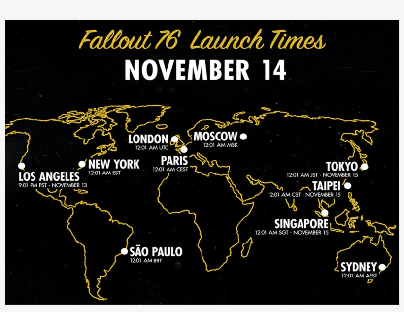 Want To Join The Official™ Resetera Fallout 76 Team - Fallout 76 Release Time, transparent png #9786525