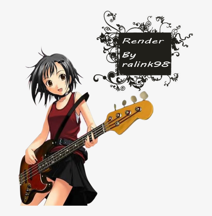 Anime Sexy Rock Photo - Anime Girl Guitar, transparent png #9786720