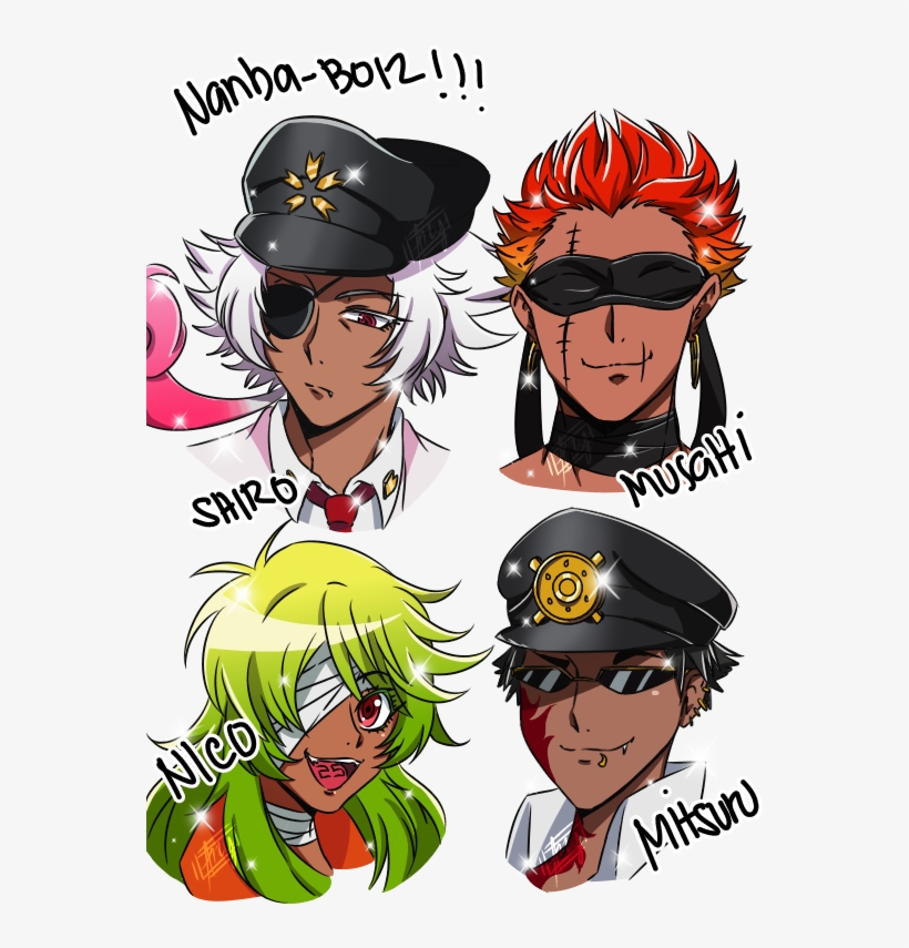 “i Draw Mah Nanba-boiz To Practice On ^^ ” - Kenshiro Nanbaka, transparent png #9786818