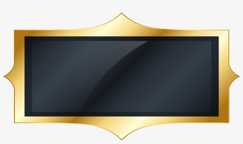 Black And Gold Label, transparent png #9787453