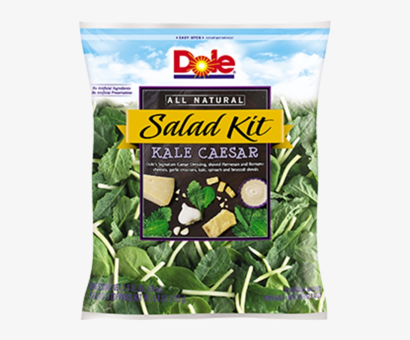 Dole All Natural Kale Caesar Salad Kit - Southwest Salad Dole, transparent png #9787623