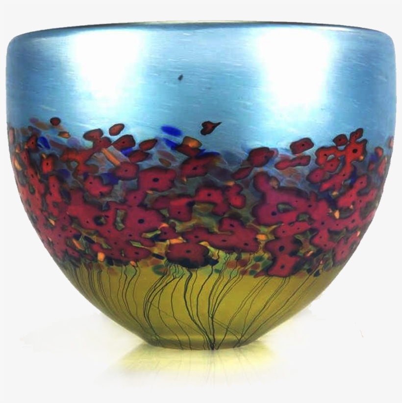 Hud Handblown Iridescent Art Glass Bowl, transparent png #9787769