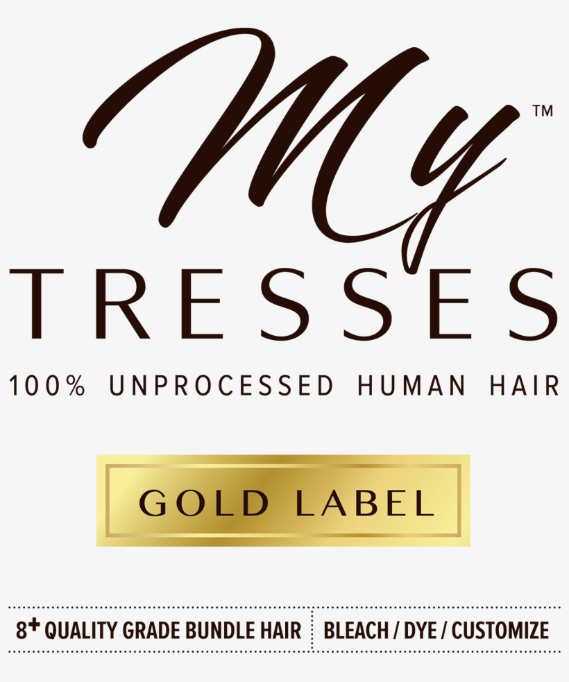 Gold Label Is 100% Unprocessed Human Hair At An 8 Quality - Calligraphy, transparent png #9787815