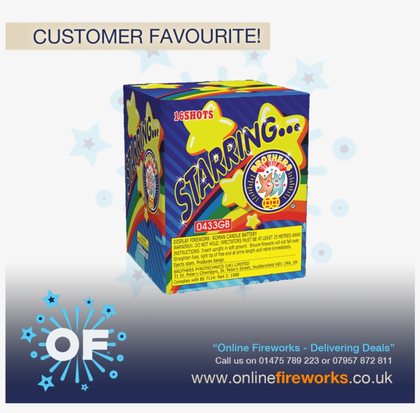 Starring By Brother Pyrotechnics From Online Fireworks, transparent png #9788736