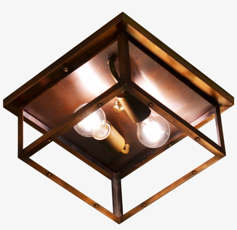 The Coppersmith 4 Side Copper Ceiling Light 4 Side - Flush Copperceiling Light, transparent png #9788911