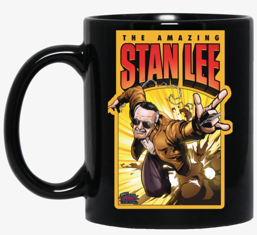 The Amazing Stan Lee Black Mug - Amazing Stan Lee Shirt, transparent png #9789081
