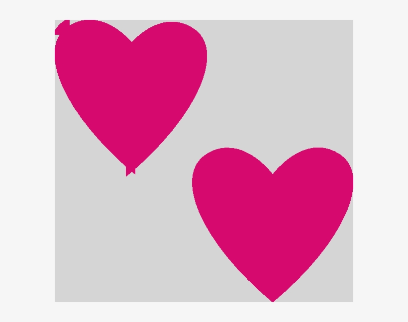 Pink Double Heart Clipart Pink Double Heart Clipart - Heart, transparent png #9790239