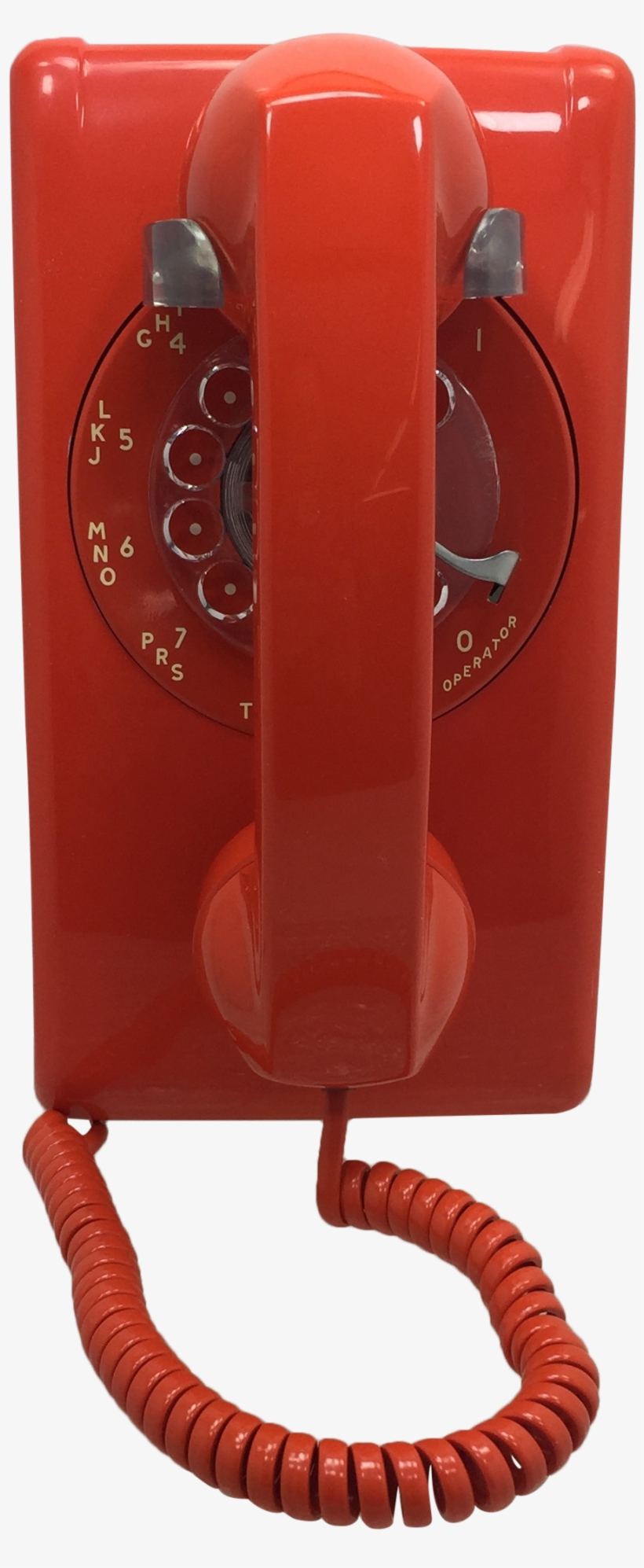 1974 Orange Modular Sc Rotary Dial Wall Phone - Bag, transparent png #9792618