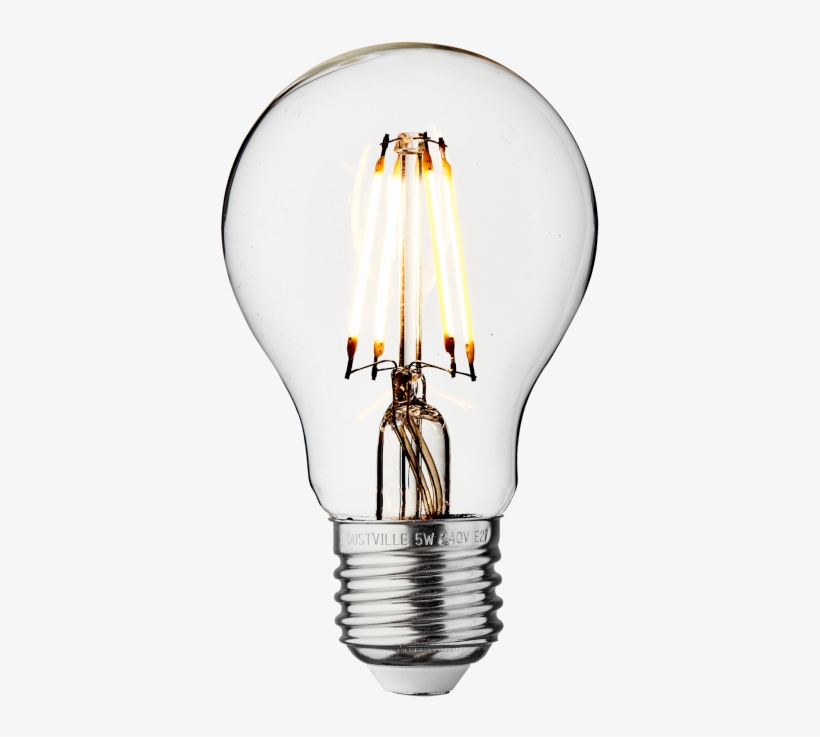 Industville Vintage Led Edison Bulb Old Filament Lamp - Led Filament, transparent png #9793879