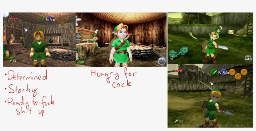Of Faggotry , - Ocarina Of Time 3ds Vs N64, transparent png #9793888