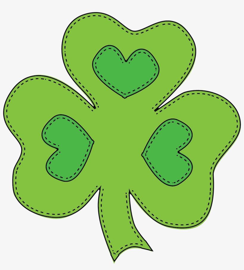 Stamp Download The Outline Digital Stamps For Your - Irish Shamrock, transparent png #9794075