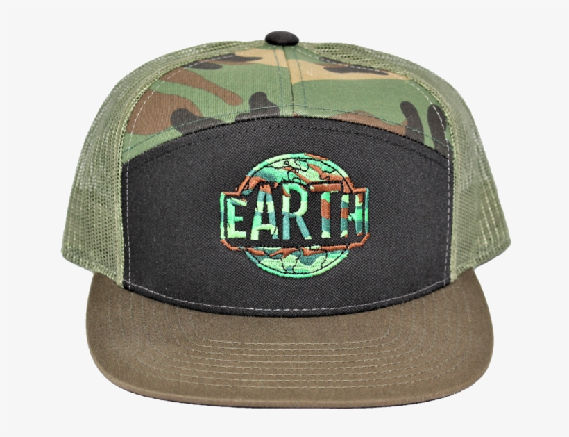 Earth Hat - Camo - Baseball Cap, transparent png #9794633