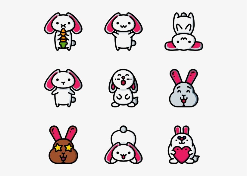 Bunnies Avatars - Cartoon, transparent png #9795720