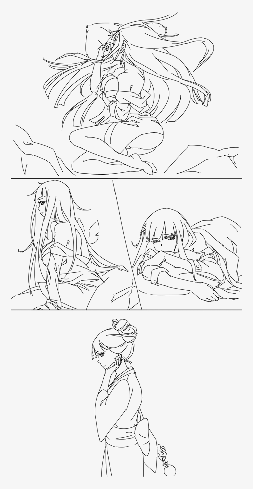 Sketches - Line Art, transparent png #9796165