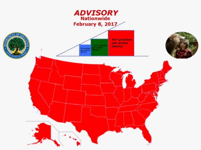 Us Map Of Grizzly Bear Population Per School District - Obama And Mitt Romney Electoral Votes, transparent png #9796622