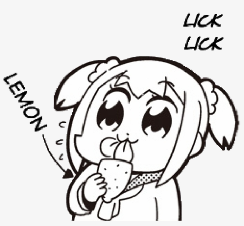 Popteamepic Sticker - Pop Team Epic Lemon Face, transparent png #9796738