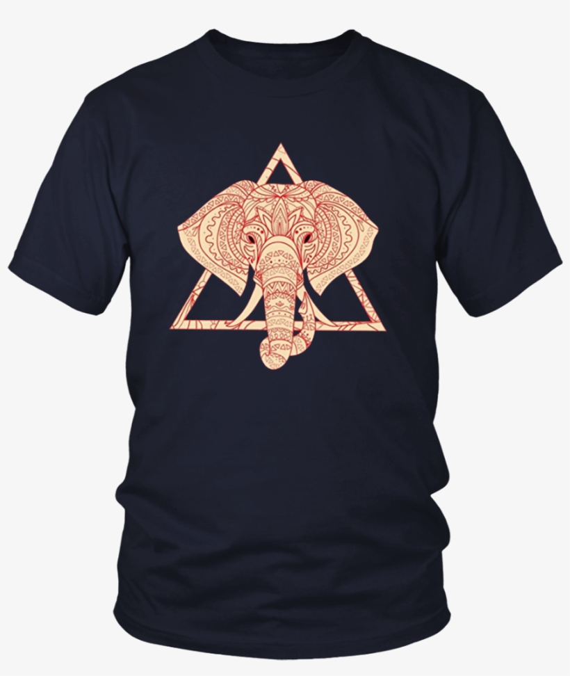 Womens Delta Elephant Sigma Red Theta T-shirt, transparent png #9797603