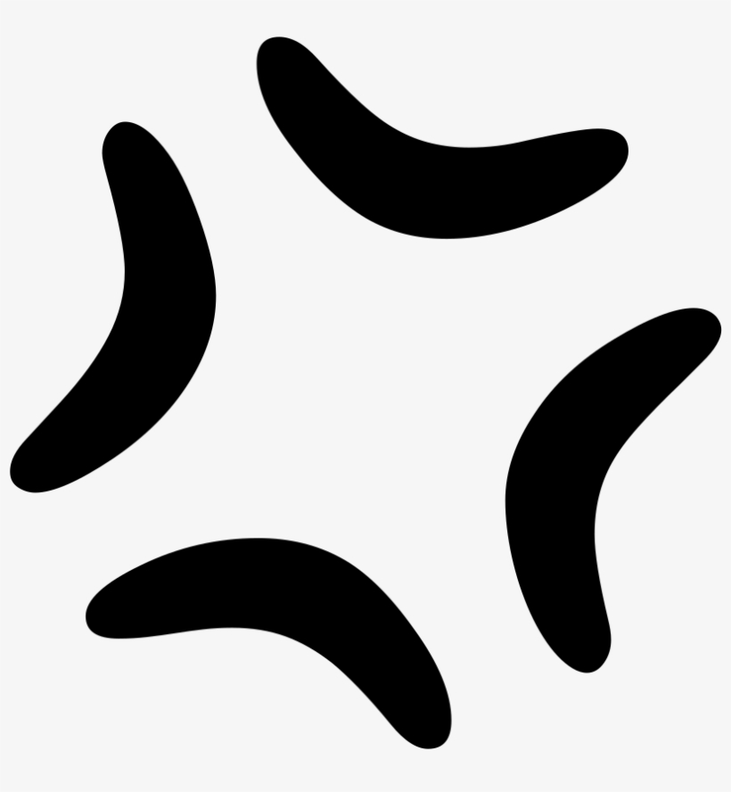 Android Emoji 1f4a2 - Anime Mad Symbol Transparent, transparent png #9797833