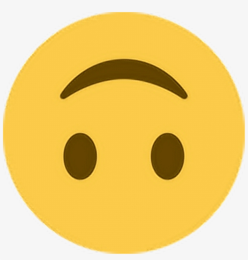 Upsidedown Smile Happy Emoji Emoticon Face Expression - Upside Down Emoji Discord, transparent png #9797899