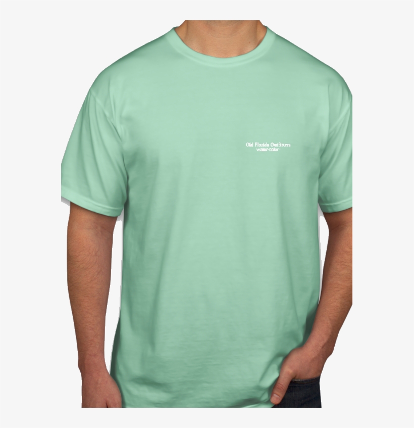 Ofo Short Sleeve Pocket 30a Logo T-shirt In Mint/white - Active Shirt, transparent png #9798041