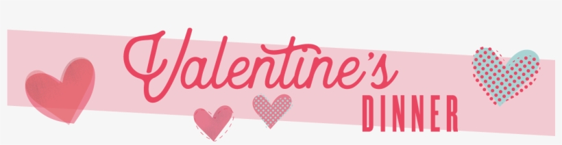 1300 X 317 9 - Valentine's Day Menu Banner, transparent png #9798984