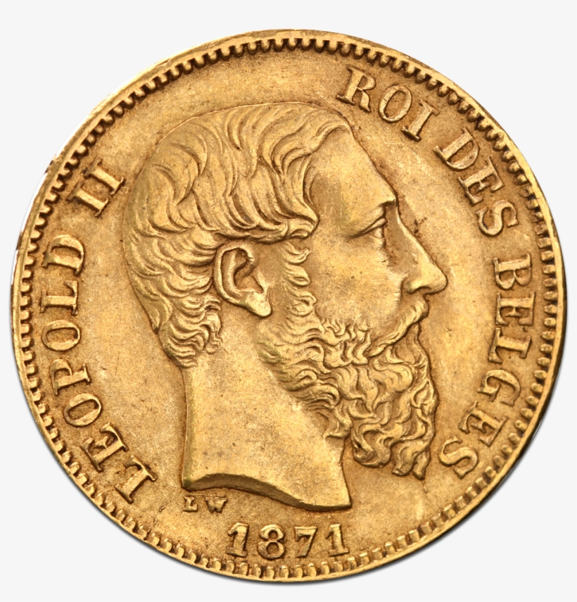20 Belgian Franc Leopold Ii Gold Coin - Most Expensive Australian Coins, transparent png #980310