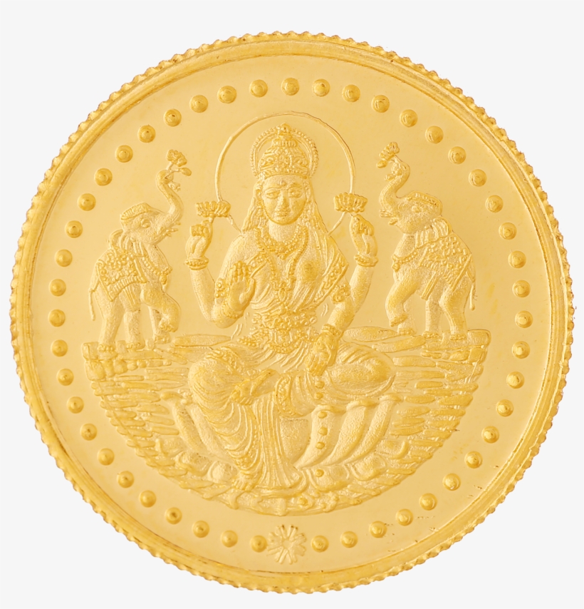 Muthoot Muthoot Muthoot Muthoot - God Lakshmi Gold Coin, transparent png #980873