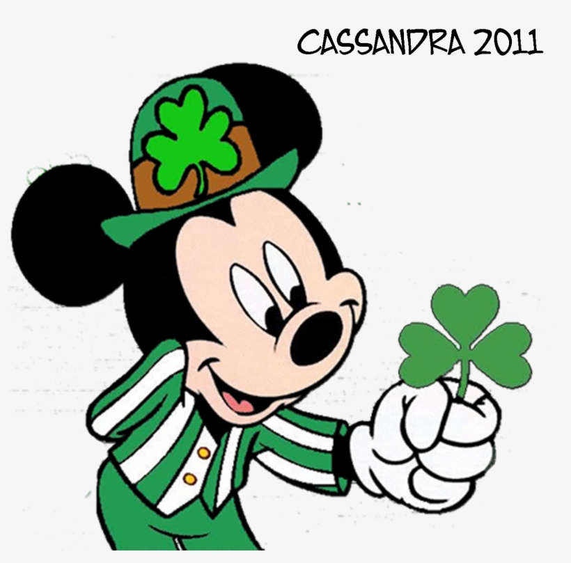 Mickey Mouse St - Happy St Patricks Day Gif, transparent png #981066