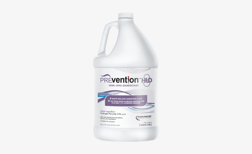 Prevention™ Hld8 High Level Disinfectant - Plastic Bottle, transparent png #981430