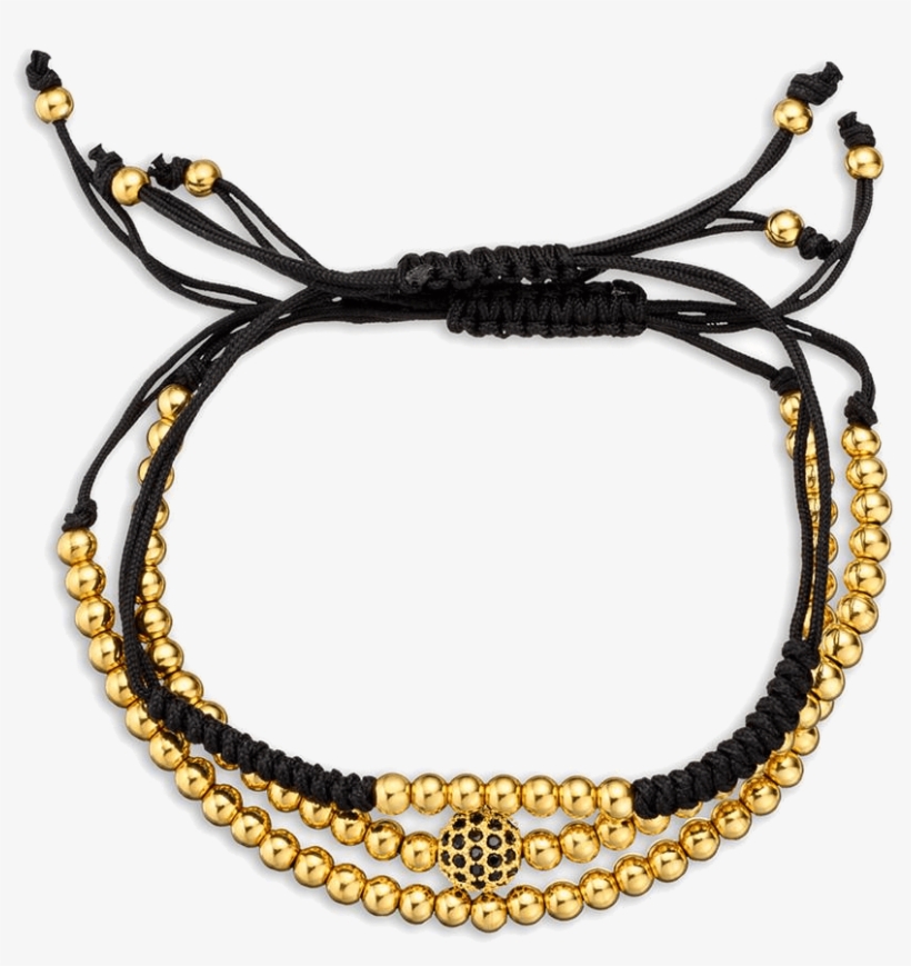Gold Macrame Stack - Macrame Gold Bracelet, transparent png #981936