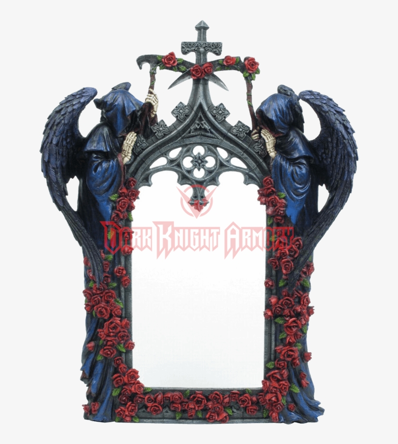 Gothic Arch With Grim Reapers And Roses Mirror - Zeckos Gothic Grim Reapers And Roses Sculptural Archway, transparent png #982348