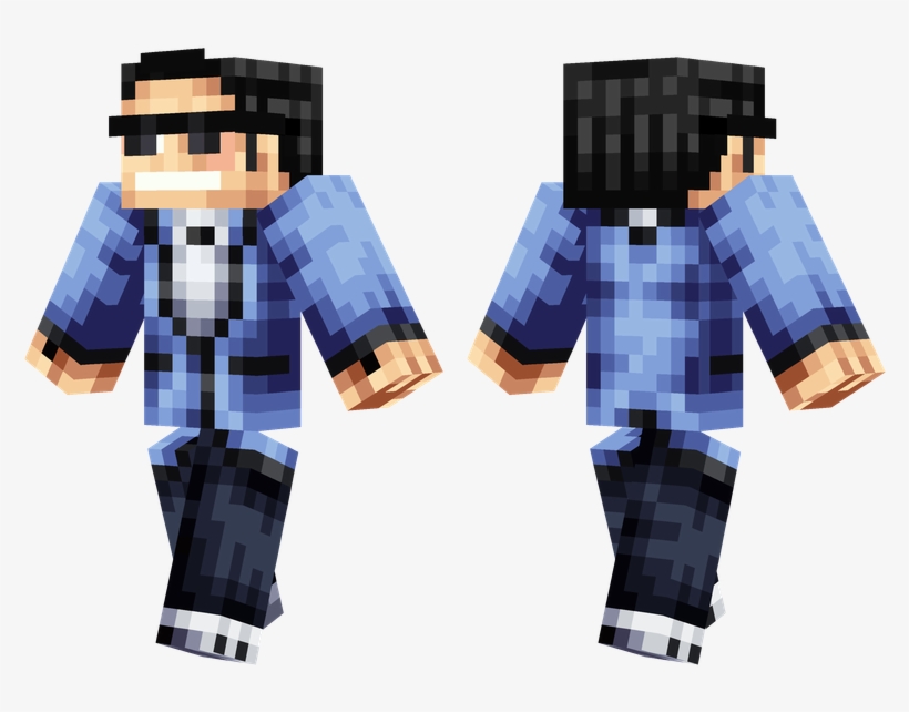 Psy - Minecraft Korea Skin, transparent png #982434