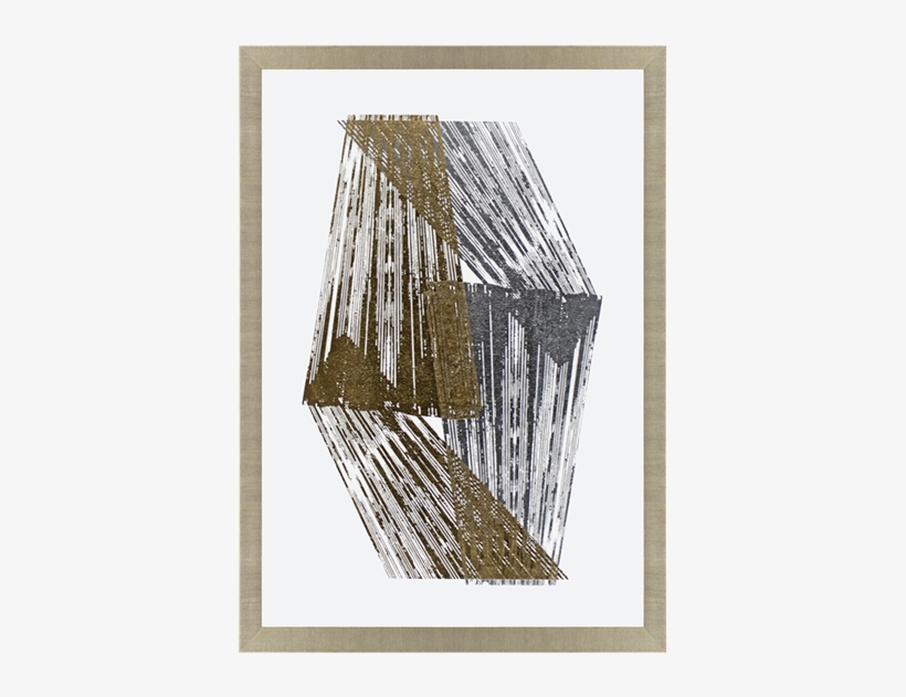 Gold And Silver Stripes - Jennifer Goldberger Large Canvas Art Prints - Silver, transparent png #982845