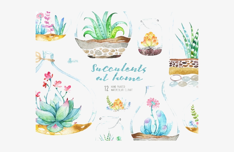 Clip Transparent Download Invitation Watercolour Flowers, transparent png #982869