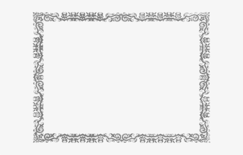 Silver Border Png Clipart Free Library - Silver Certificate Border Template, transparent png #983075