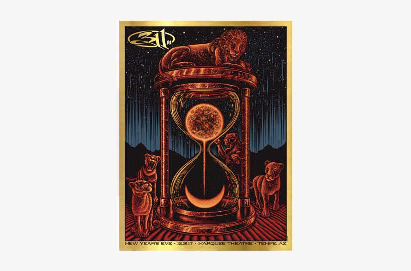 Nye '17 Poster - 311 2017 Tour Chicago Poster, transparent png #983397